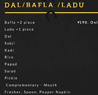 Panditji's No.1 Taste Hub menu 1