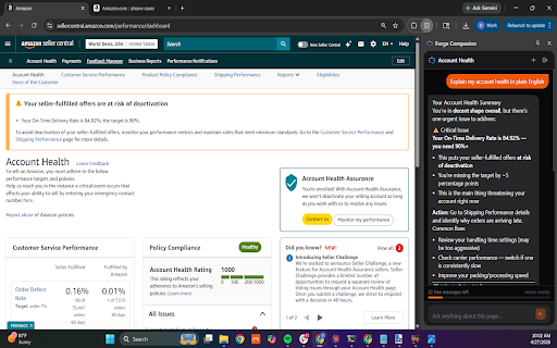 Forge Companion — AI for Amazon Sellers (Powered by Claude) screenshot 3