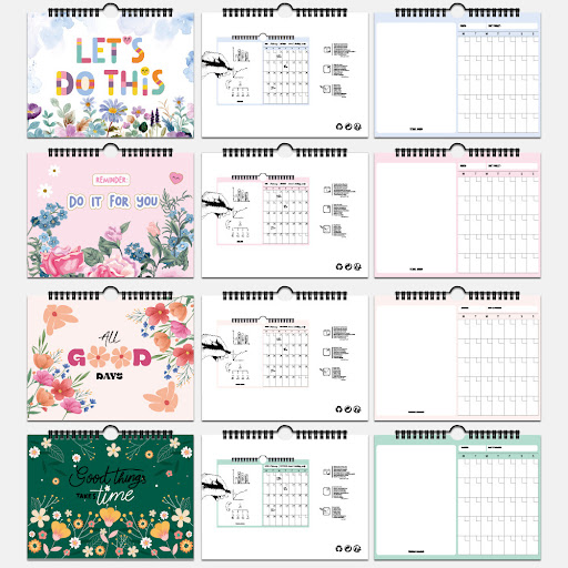 Title 2, Flower Theme Inspirational Notepad. Capture you...