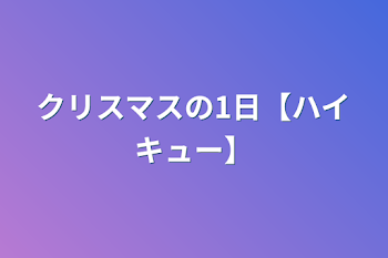 クリスマスの1日【ハイキュー】