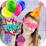 Wish U Happy Birthday Photo Editor with Name  Icon