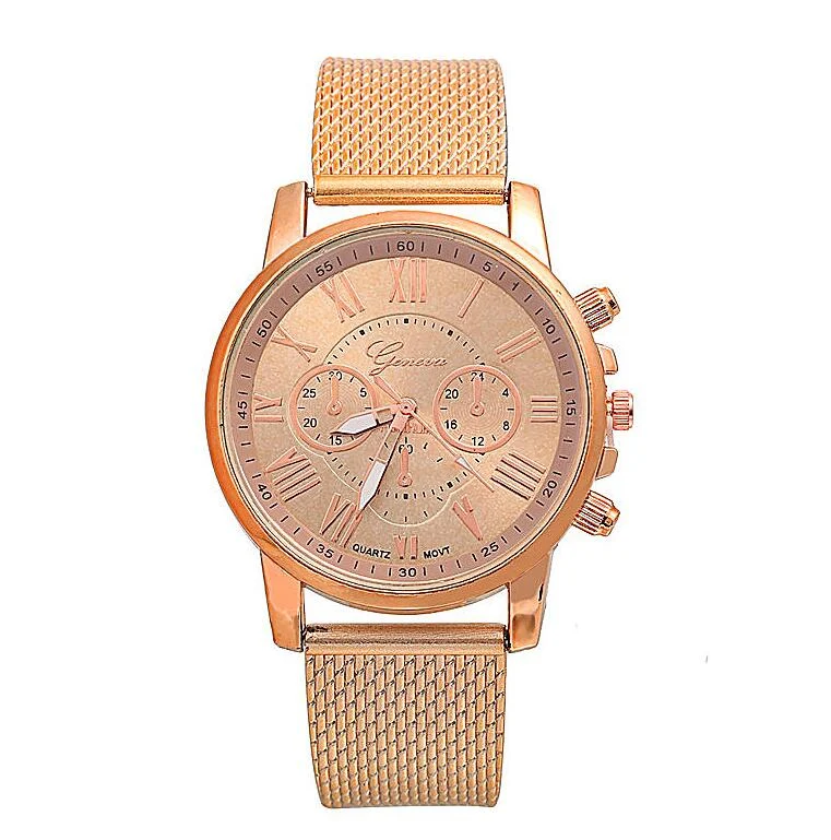 PVC multi-color face bracelet watch Roman digital face quartz watch WISH hot sale ladies Geneva watch