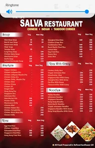 Salva Restaurant menu 1