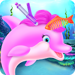 Cover Image of ดาวน์โหลด Cute Dolphin Caring and Dressup 1.0.2 APK