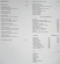 Amour Bistro menu 1