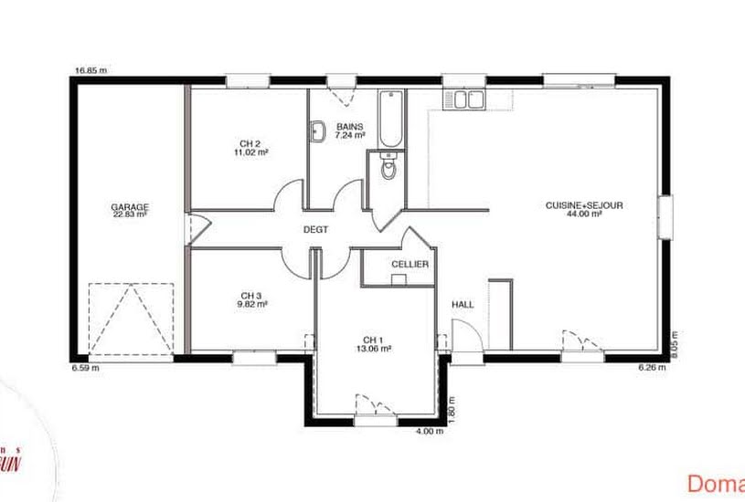  Vente Terrain + Maison - Terrain : 1 186m² - Maison : 111m² à Aizecourt-le-Haut (80200) 