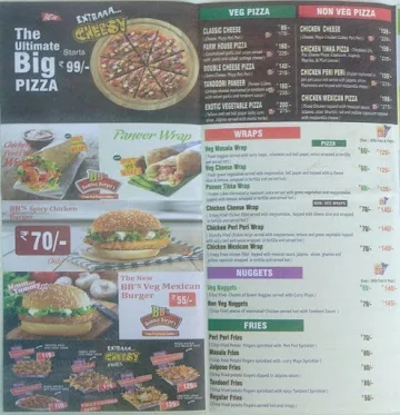 Bombay Burger's menu 