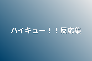 ハイキュー！！反応集