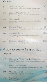 Blue Sahara Restaurant menu 3