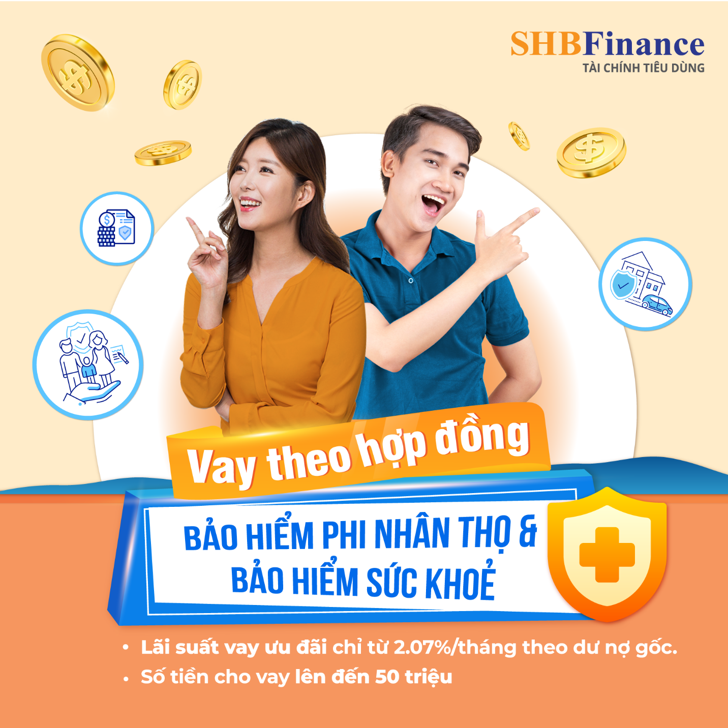 SHB Finance ra mắt sản phẩm vay dựa trên bảo hiểm sức khoẻ và bảo hiểm phi  nhân thọ - Công ty Tài chính TNHH MTV Ngân hàng TMCP Sài Gòn –