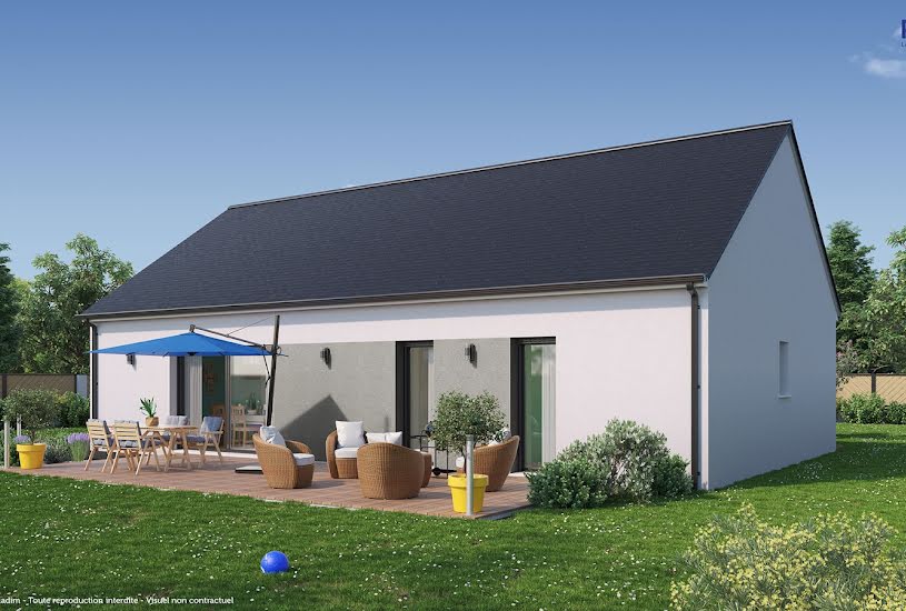  Vente Terrain + Maison - Terrain : 353m² - Maison : 100m² à Tauxigny (37310) 