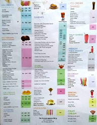 Giani's Ice Cream menu 1