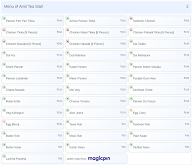 Amit Tea Stall menu 2