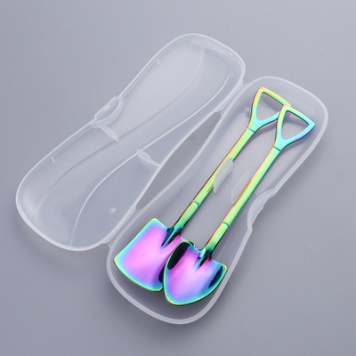 Title 4, Creative Shovel Spoon Booth 304 Red Stainless S...