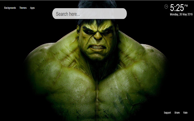 The Hulk HD Wallpaper New Tab