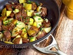 One-Skillet Roasted Steak & Potatoes was pinched from <a href="http://bakeatmidnite.com/one-skillet-roasted-steak-potatoes/" target="_blank">bakeatmidnite.com.</a>