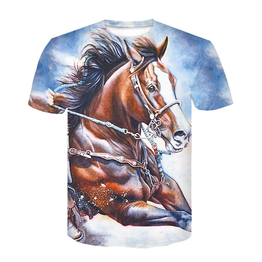 Title 3, Abstract Painted Printing Trendy T-Shirt For Me...
