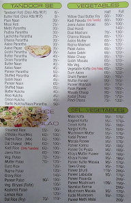 Chawla's Rasoi menu 2