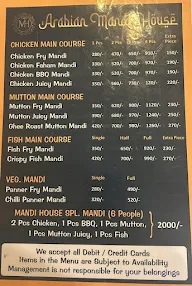 Arabian Mandi House menu 1