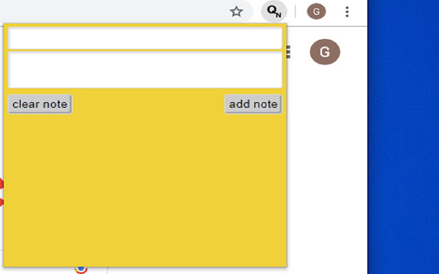 my web note chrome extension