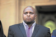 HUGE CLAIMS:   ANC Youth League spokesman Floyd Shivambu outside the Johannesburg High Court during the hate speech ruling. PHOTO: ALON SKUY