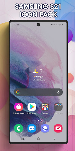 Screenshot Samsung S21 theme for launcher