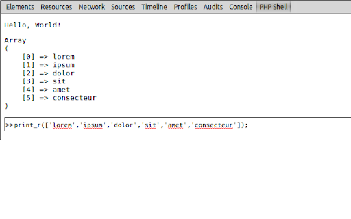 PHP shell