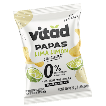 Papas Vitad Sabor Lima   Limón Fracción x 24 gr 