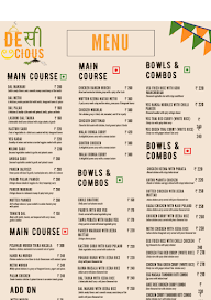 Desi Licious menu 1