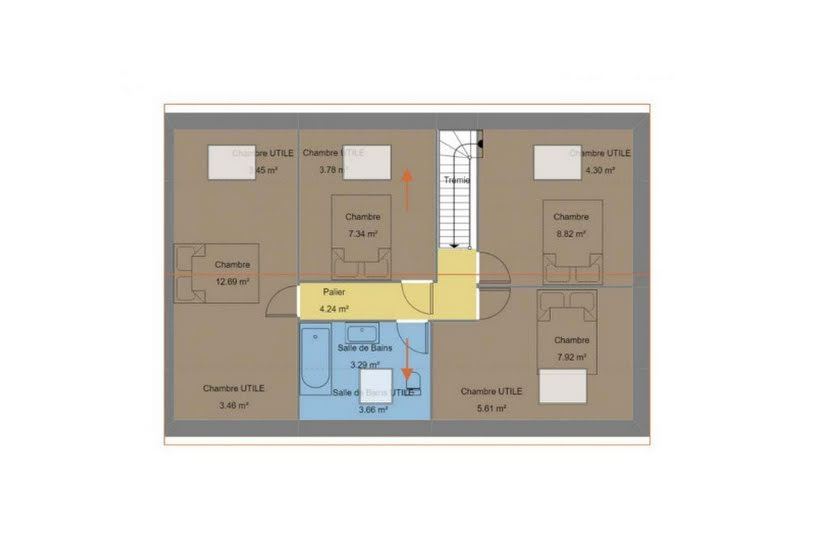  Vente Terrain + Maison - Terrain : 491m² - Maison : 92m² à Melgven (29140) 