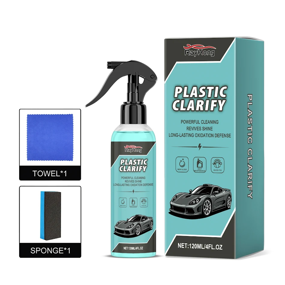 Auto Kunststoff Renovierungs Spray Set Erneuert und schützt Kunststoffteile innen und außen, UV-Schutz, einfach anzuwenden, langlebiges Ergebnis.