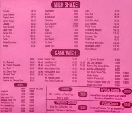 Shri's Variety Juice & Fast Food menu 4