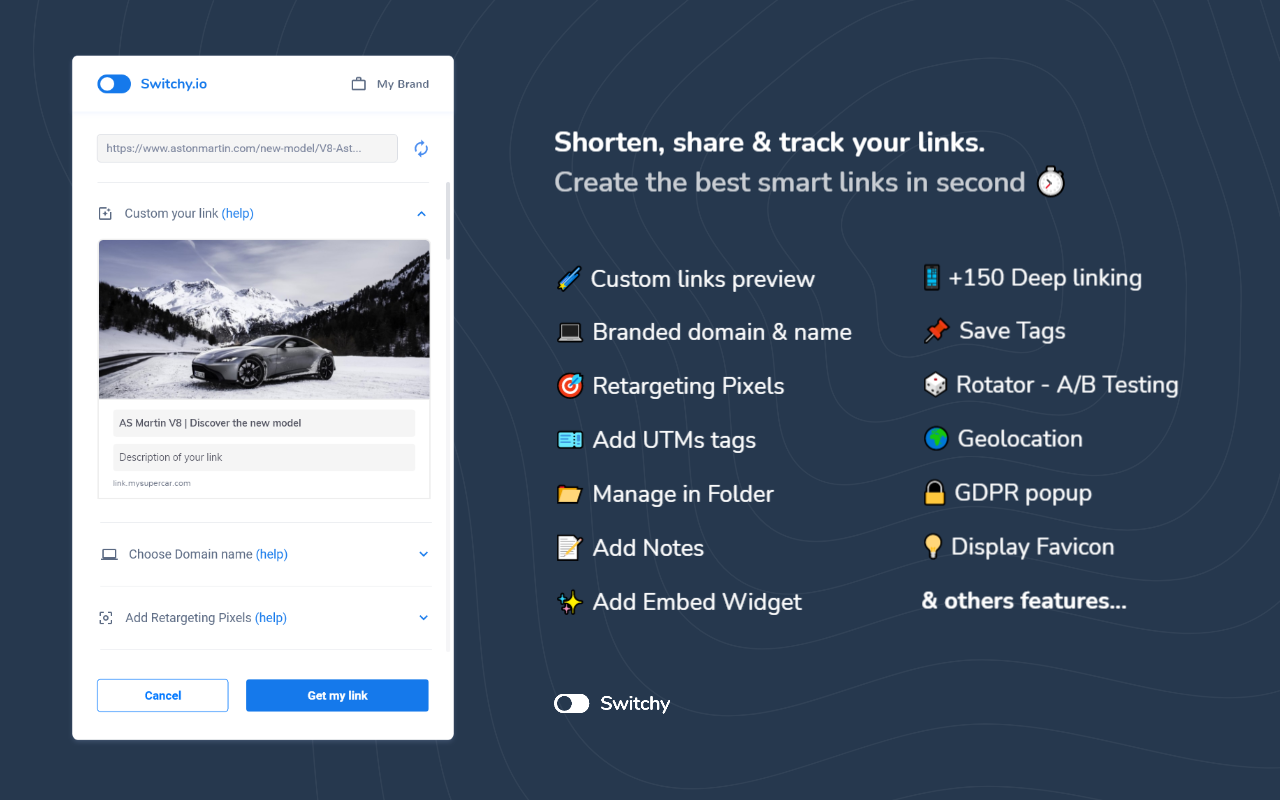 Switchy.io | Advanced URL Shortener Preview image 4