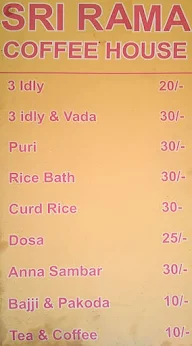 Sri Rama Coffee Shop menu 3