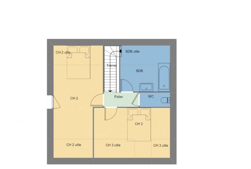  Vente Terrain + Maison - Terrain : 346m² - Maison : 95m² à Merlevenez (56700) 