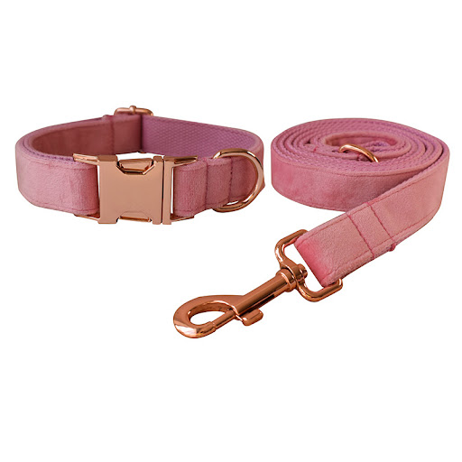 Title 2, Velvet Dog Collar Double Layer Microfiber for u...