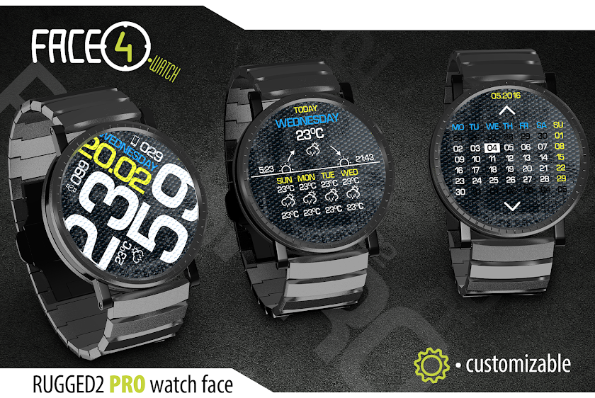 RUGGED2 PRO Watch Face Screen 1
