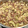 Thumbnail For Cabbage And Ground Beef Simmering.