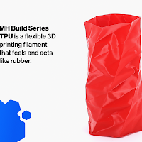 Translucent Red MH Build Series TPU Flexible Filament - 1.75mm (1kg)