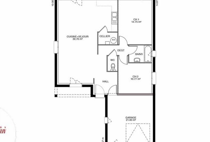  Vente Terrain + Maison - Terrain : 1 500m² - Maison : 81m² à Sadroc (19270) 