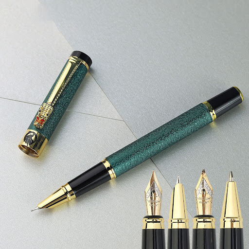 Title 9, Fine Art Tip Metal Tap Fountain Pen. Experience...