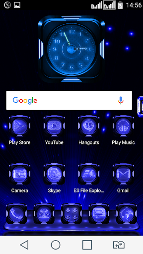 Next Launcher Theme LedShowBlu