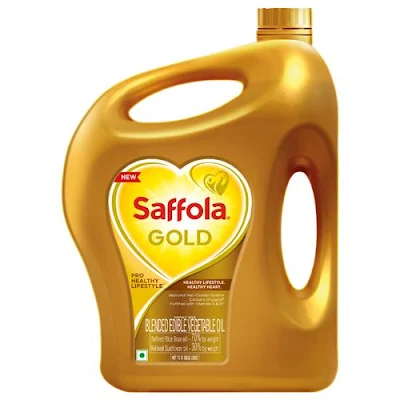 Saffola Gold Refined Cooking Oil - 5 ltr