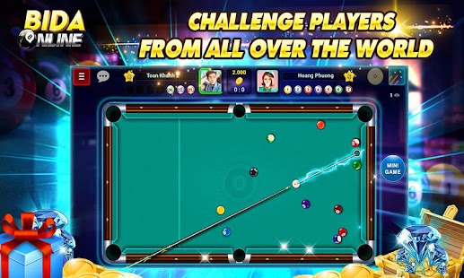 Bida Online: 8 Ball Pool, Bida 8 Bong, Bida 6 Lo 5.0.0 APK + Mod (Unlimited money) إلى عن على ذكري المظهر