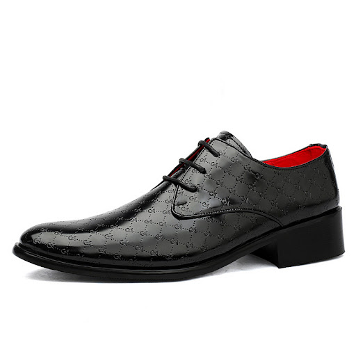 Title 18, Mens PU Leather Pointed Formal High Heels. Ele...