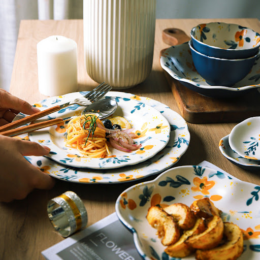 Title 3, Japanese Ceramic Tableware Creative Bowl and Pl...