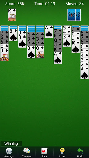 Screenshot Spider Solitaire - Card Games