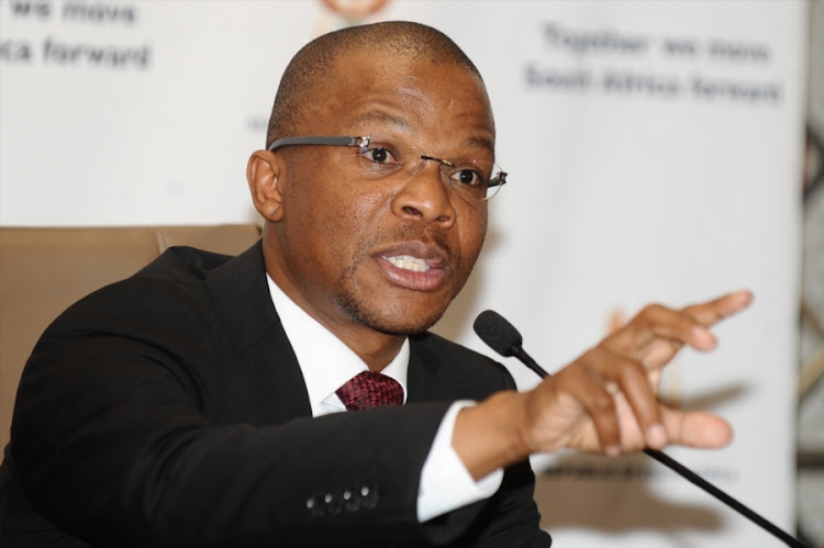 New CEO Tsholofelo Lejaka during the Announcement of Boxing South Africa C.E.O and the Unveiling of the BSA's Boxing is Back programme at GCIS Tshedimosetso House on May 20, 2016 in Pretoria, South Africa.