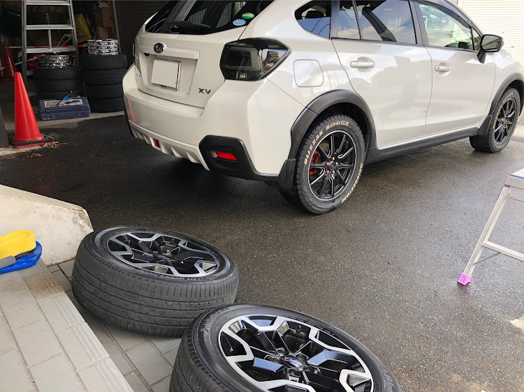 XVのタイヤ交換・洗車に関するカスタム事例の投稿画像1枚目