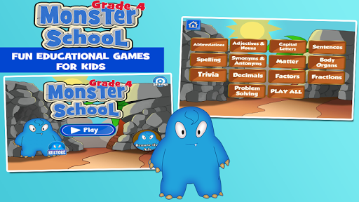 免費下載教育APP|Monsters Fourth Grade Learning app開箱文|APP開箱王
